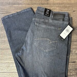 Mavi Matt Jeans 38x32 Gray Relaxed Straight Leg Distressed Stretch